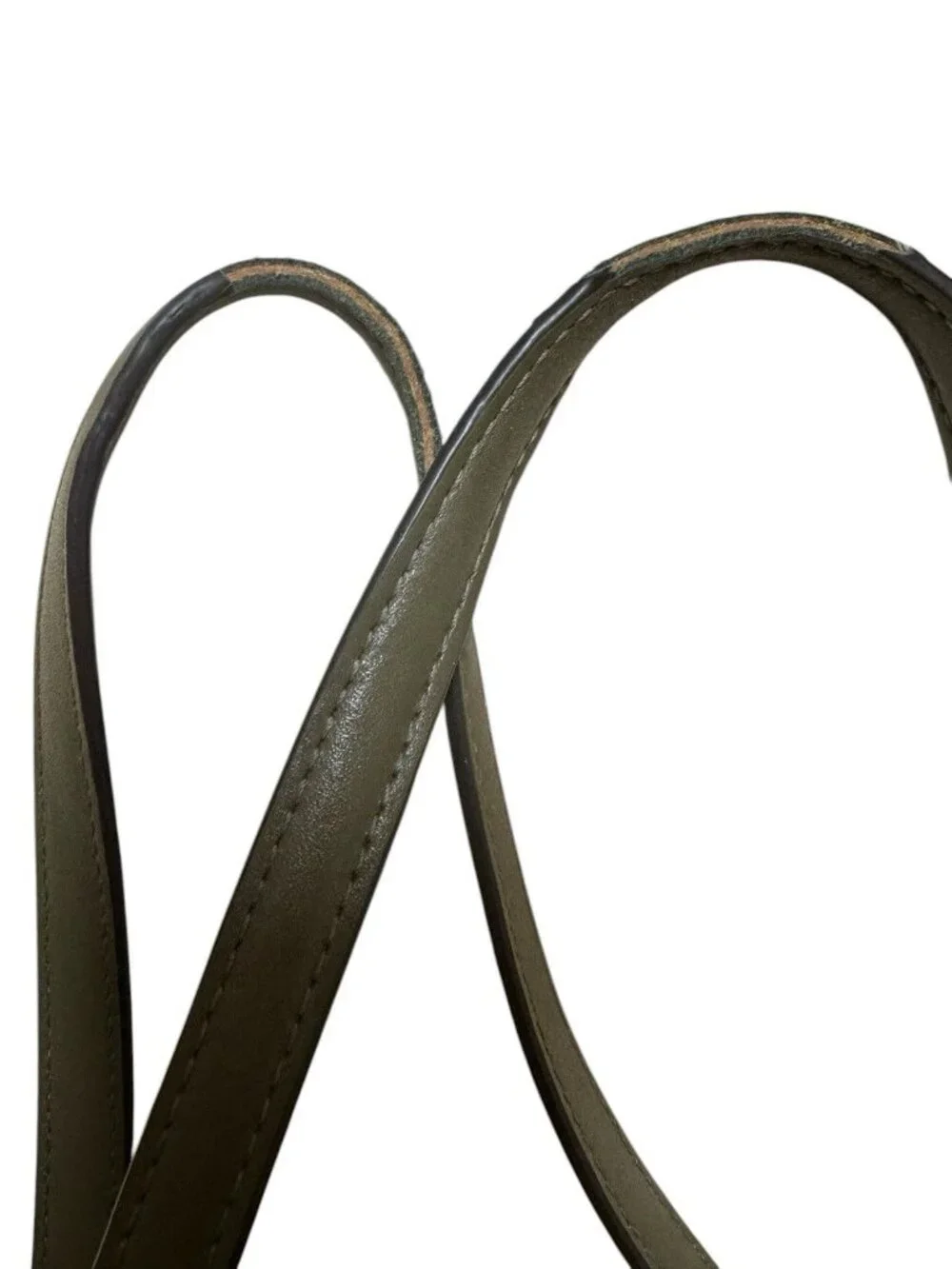 Michael Kors MK Logo Tote Olive Green Shoulder Bag Large 14” - Picture 2 of 5